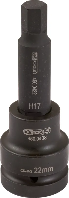 Top-Seller 3/4" Kraft-Bit-Stecknuss Innensechskant lang, 17mm