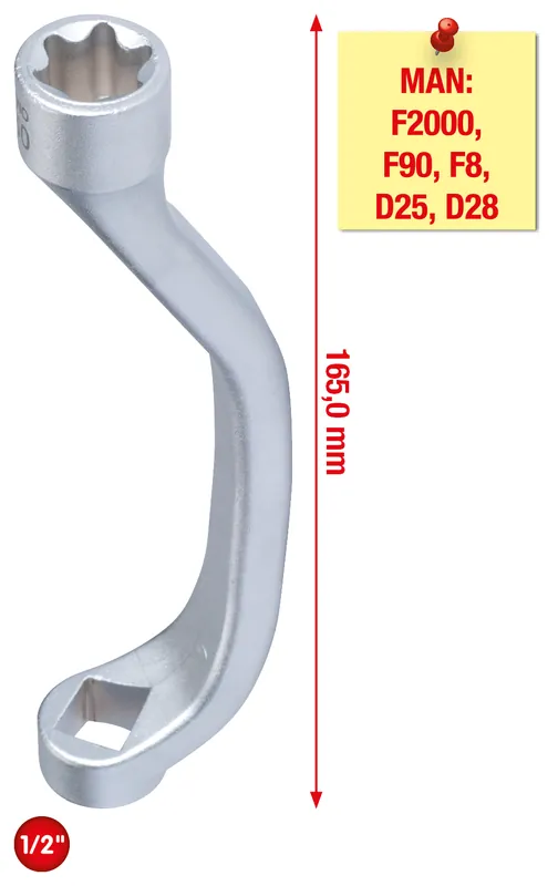 Zylinderkopf-Schlüssel MAN, 1/2", E20 Nur Für Kurze Zeit