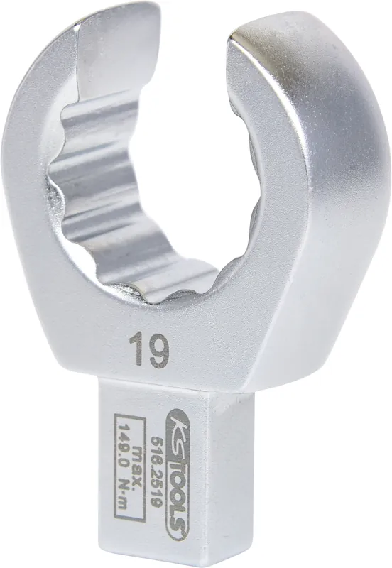 9x12mm Einsteck-Ringschlüssel offen, 19mm Preiswert