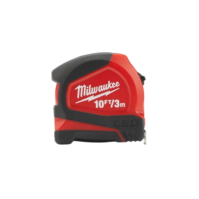 Bestpreis Milwaukee LED-Bandmaß 3m/10 ft 16 mm breites Band