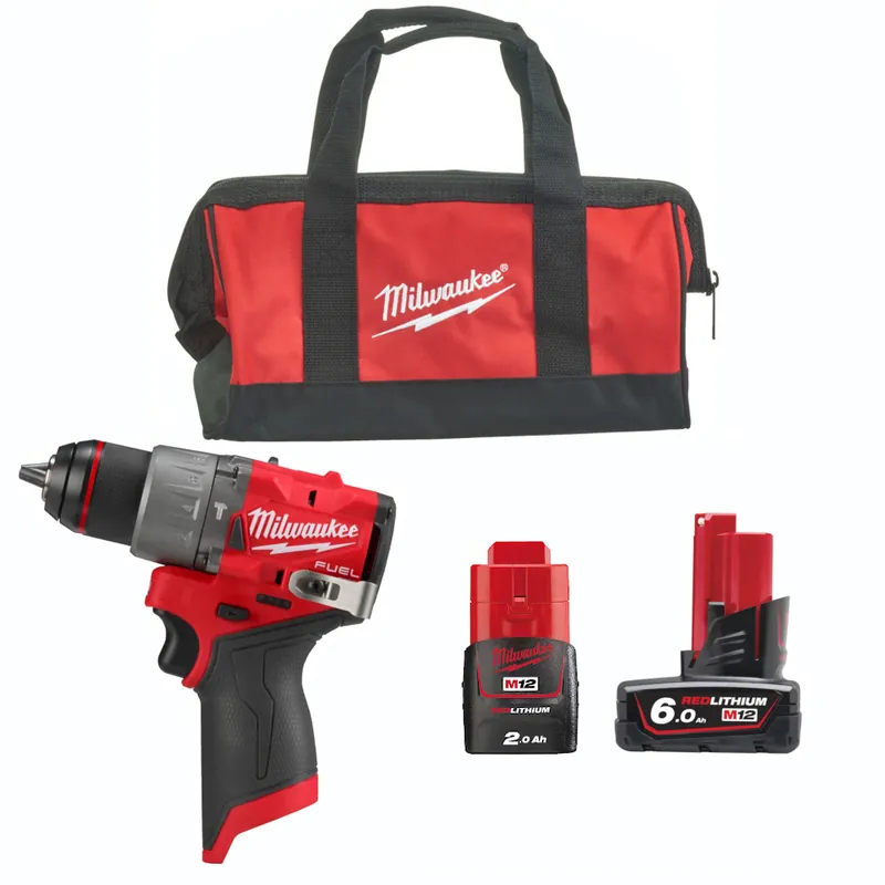 Milwaukee FUEL™ Akku-Kompakt-Schlagbohrschrauber - M12FPD im Set Begrenztes Angebot