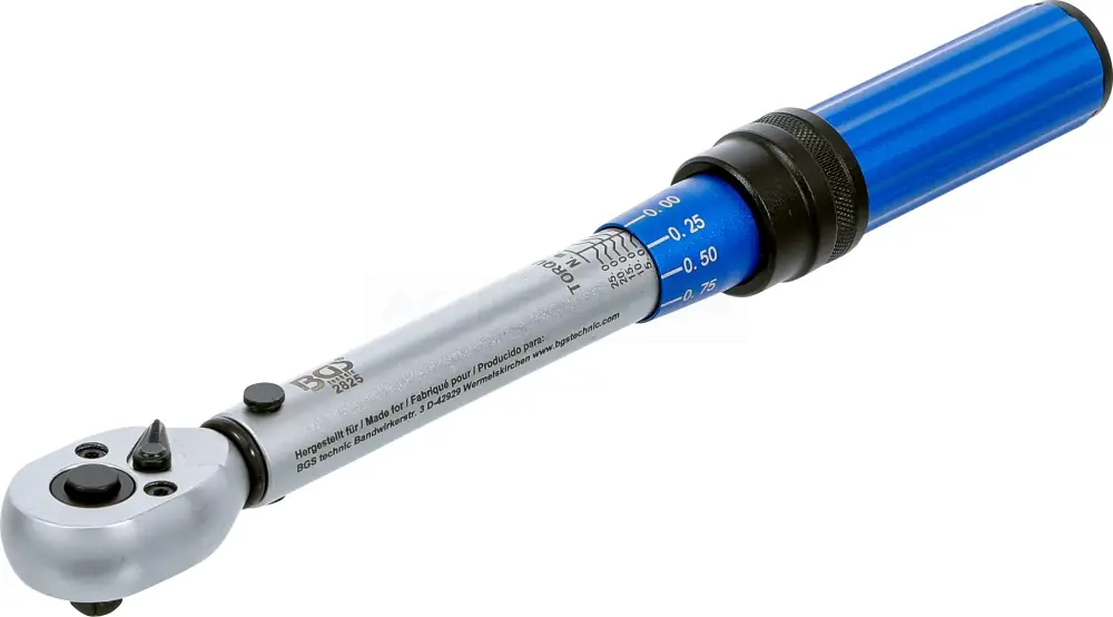 Preisknaller BGS Drehmomentschlüssel | Abtrieb Außenvierkant 6,3 mm (1/4") | 5 - 25 Nm – 2825