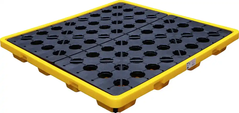 Wochenendangebot BGS Öl-Auffangwanne | mit Gitterrost | für 4 x 200 l Fässer – 70050