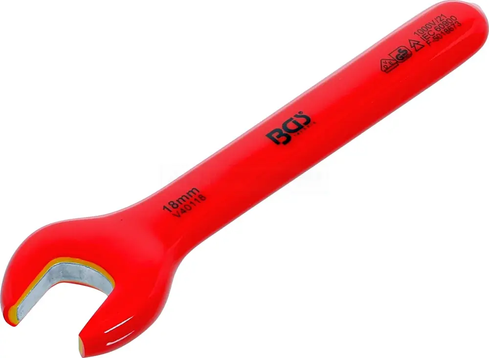 BGS VDE-Einmaulschlüssel | SW 18 mm – 71068 Knallerangebot