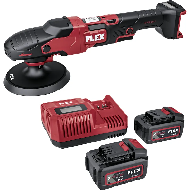 Zertifiziert FLEX Akku-Rotationspolierer 18 V PE 150 18-EC Set 533.019