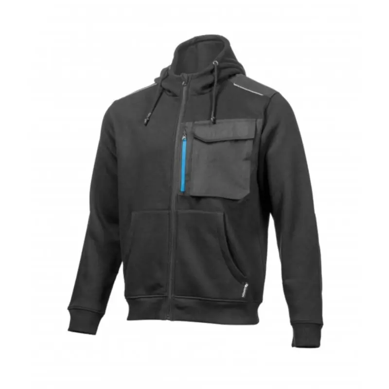 Begrenztes Angebot Högert Arbeits-Sweatjacke mit Kapuze schwarz "Theo"
