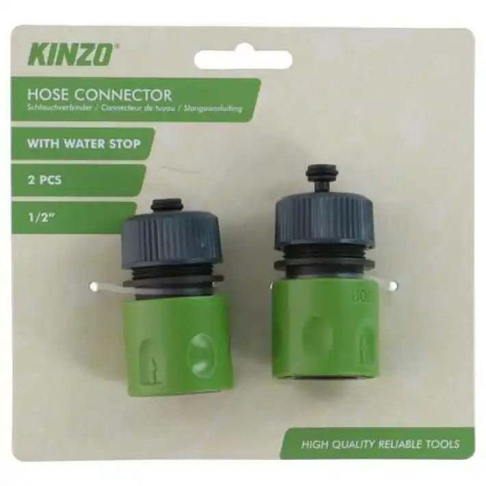 Billig Kinzo Schlauchverbinder Set 1/2" & 3/4" 2-teilig