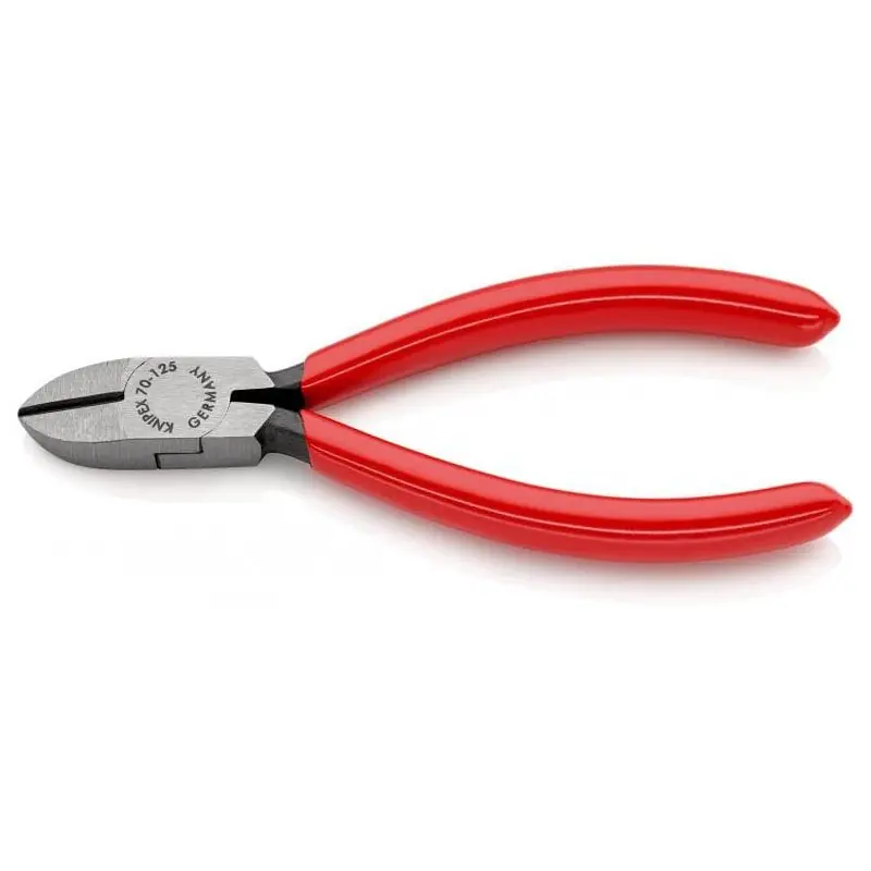 Preisreduziert Seitenschneider poliert mit Kunststoff-Griffen 125mm KNIPEX 70 01 125 EAN
