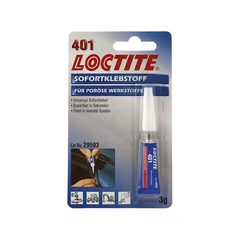 Neu Im Sortiment LOCTITE® 401 Sekunden-Klebstoff flüssig Henkel 3g Tube