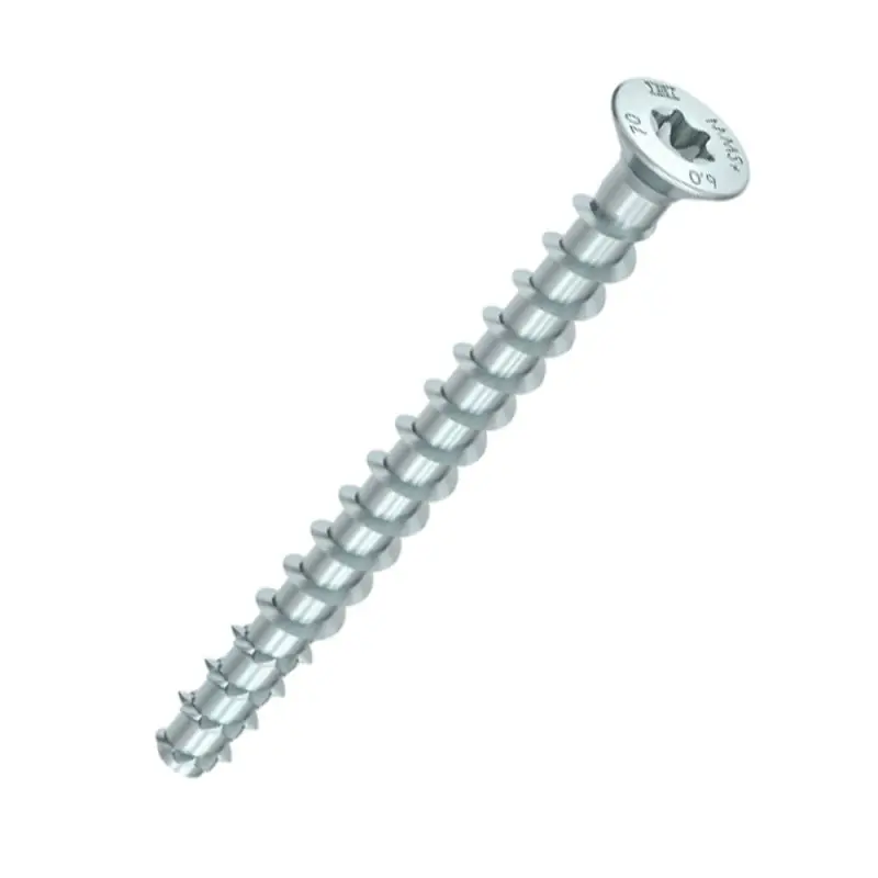 50 Stück Betonschrauben MULTI-MONTI-plus F, Senkkopf, T-Drive, verzinkt blau 6x120 mm Expressversand