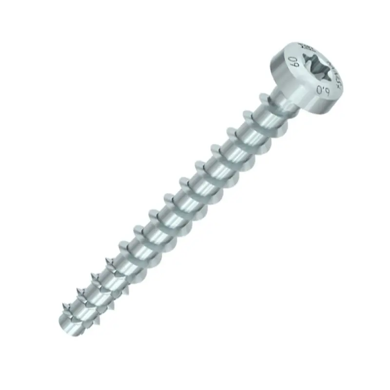 100 Stück Betonschrauben MULTI-MONTI-plus P, Rundkopf, T-Drive, verzinkt blau 7,5x50 mm Kracherpreis