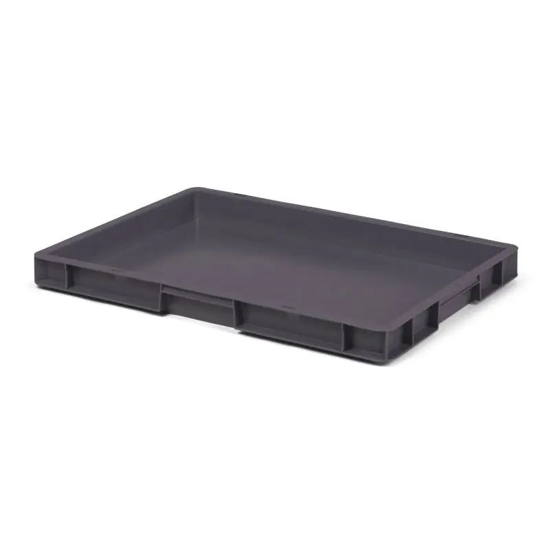 Jetzt Bestellen Transport-Stapelkasten 600x400x50 mm grau, geschlossen ohne Griffloch