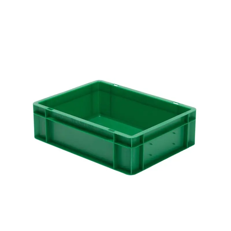 Online Kaufen Transport-Stapelkasten 400x300x120 mm grün, geschlossen ohne Griffloch