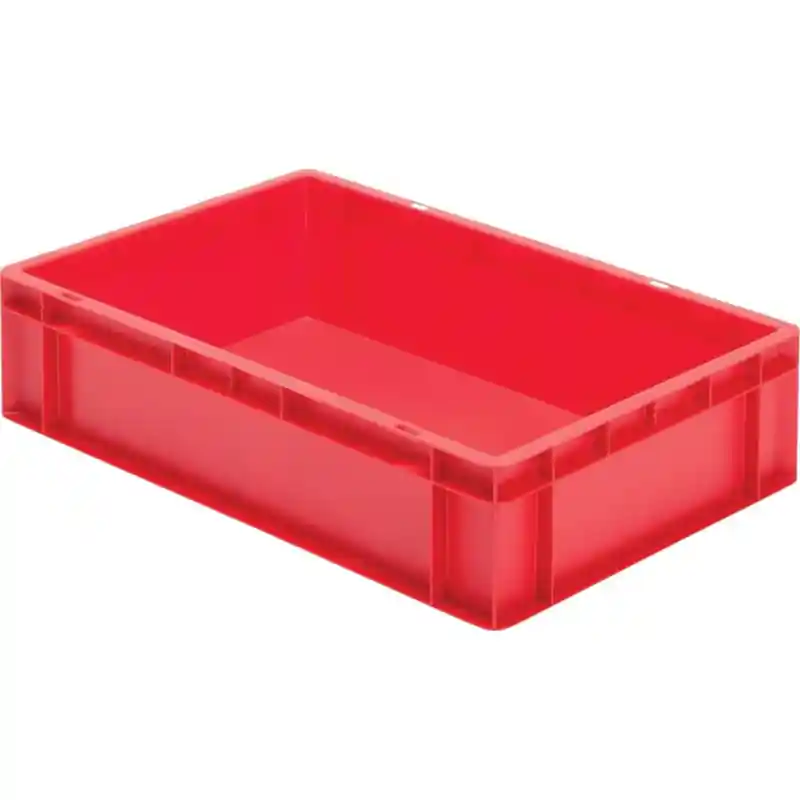 Finale Aktion Transport-Stapelkasten 600x400x145 mm rot, geschlossen ohne Griffloch