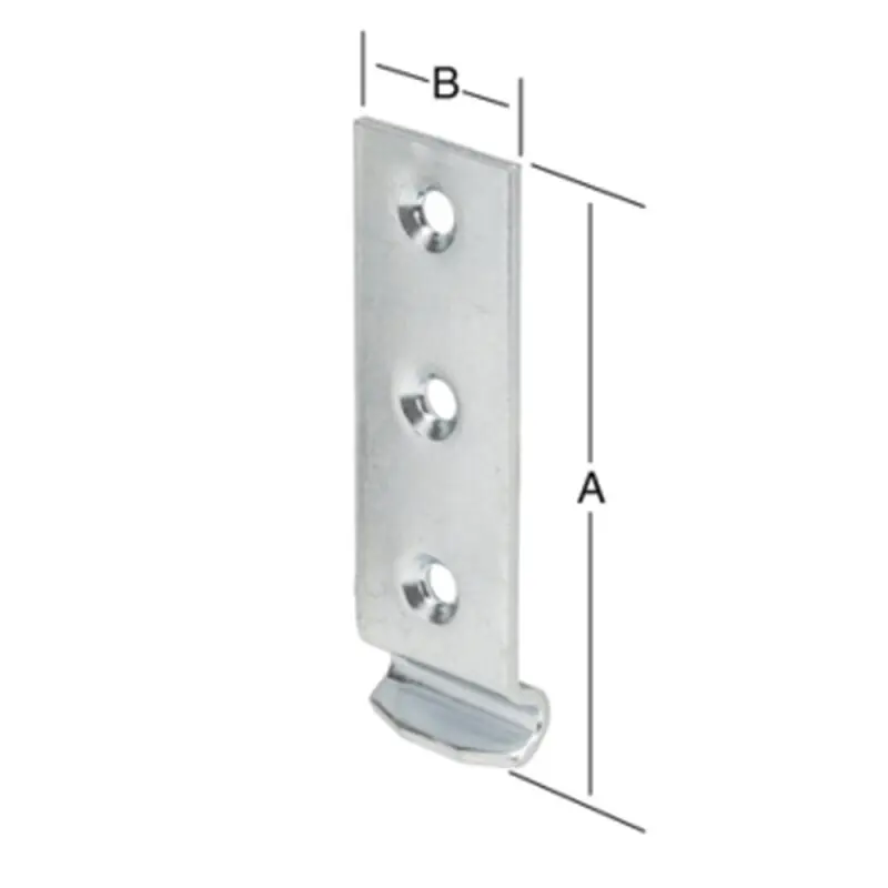 Sofort Bestellen 50 Stück Schließhaken gekröpft verzinkt 46 x 15 mm
