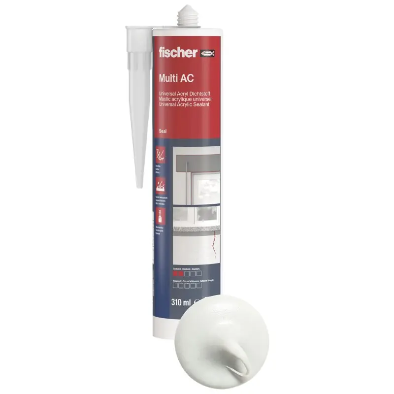fischer® Acryldichtstoff Multi AC 310ml weiß Begrenztes Angebot