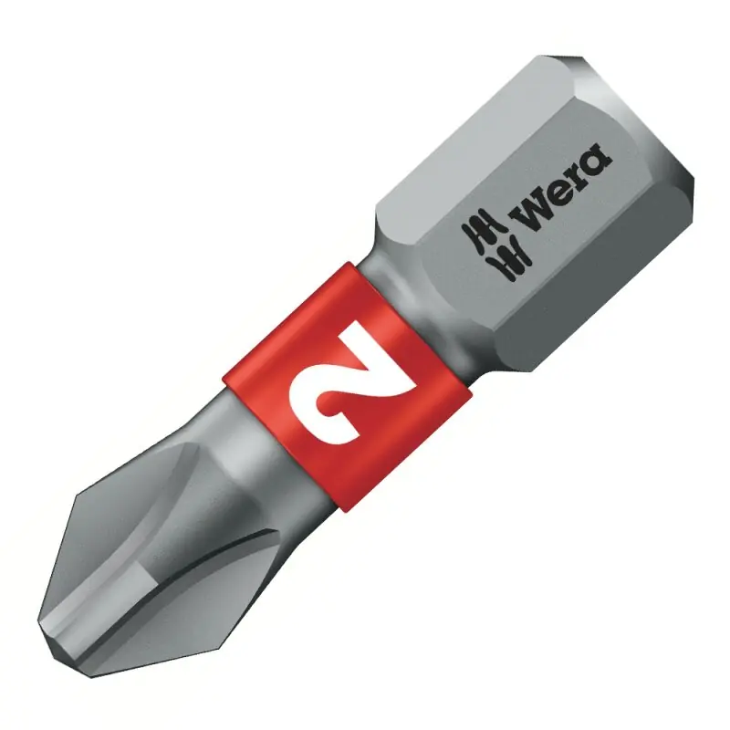 Highlight 10 Stück Bits 851/1 BiTorsion PH 2 x 25 mm 1/4" Wera