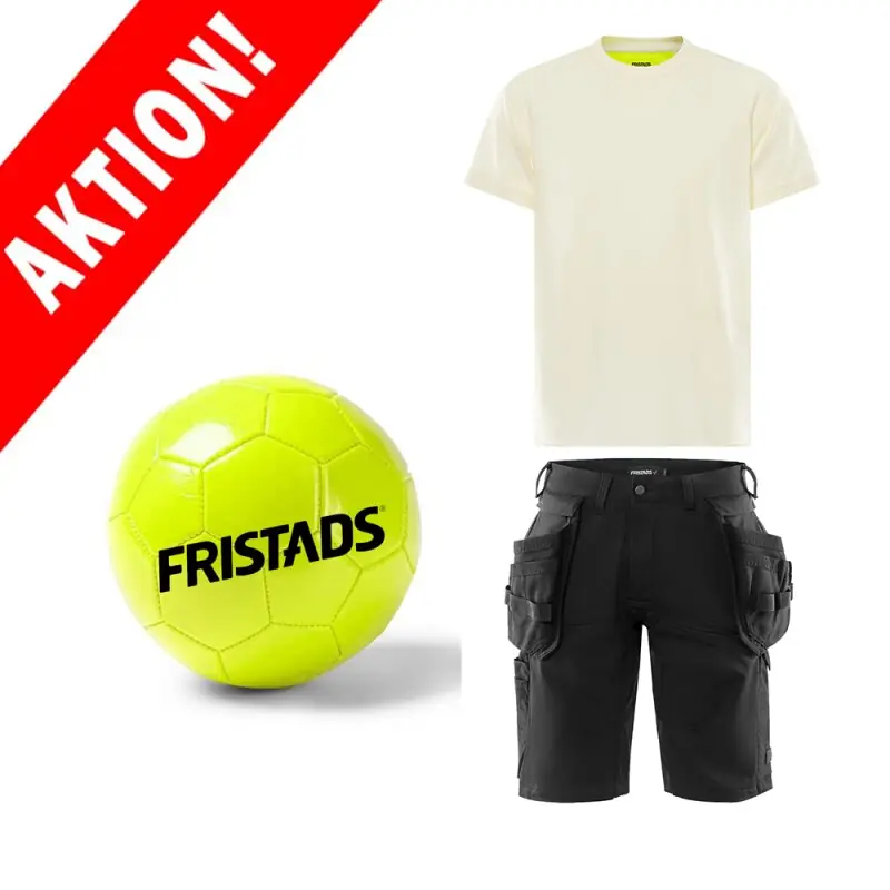 Sofort Bestellen Funktions-T-Shirt 7555 Creme Gr.: S + Handwerker-Shorts 2831 Gr.: 48 + Fußball