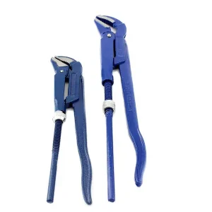 Preis Gesenkt Wasserpumpenzangen 2-tlg 1" + 2" Zoll Blau Rohrzangen Set Eckrohrzange Za