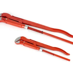 Letzte Chance Rohrzangen Set 1" + 2" rot Eckrohrzange Zange Rohrzange Wasserpumpenzange