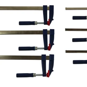 3 x Schraubzwinge 300x80 + 3 x 150x50 Sale