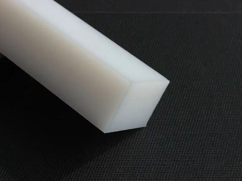 (135,53€/m²) PTFE Kunststoff Platte weiß 260x105x5 mm Rest Stück Zertifiziert