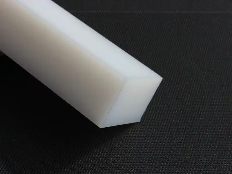 Kunststoff Klotz Polyoxymethylen POM 600x80x70 mm weiß Quader Platte Rest Stück Zertifiziert