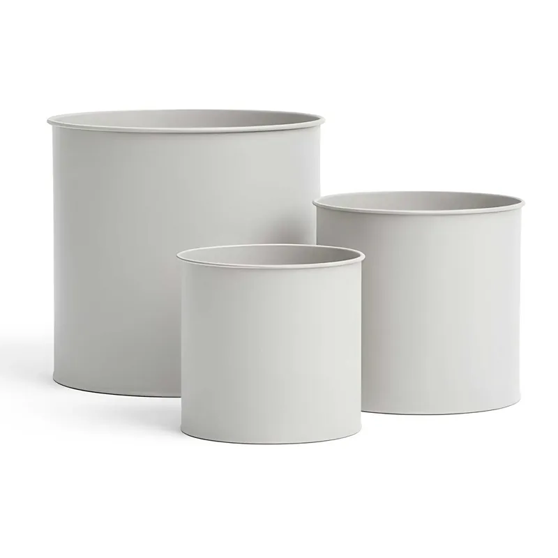 Neuheit 3er Blumentopf Set Metall
