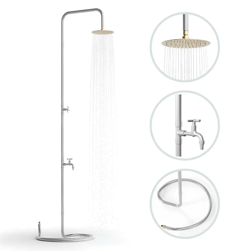 Neue Ware Gartendusche Edelstahl