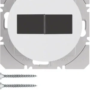 Berker 85656139 KNX-Funk Wandsender 2fach flach R.1/R.3 polarweiß, glänzend Neue Kollektion