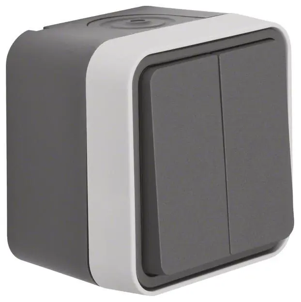 Berker 30753505 FR-Serienschalter AP/WD W.1 grau Garantierte Lieferung