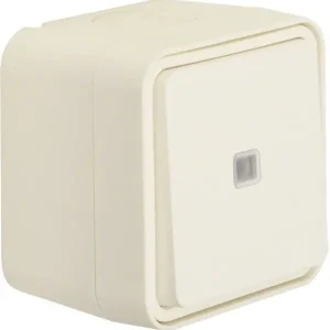 Berker 31763502 FR-Kontroll-Wechselschalter AP/WD W.1, mit roter Linse polarweiß Top-Seller