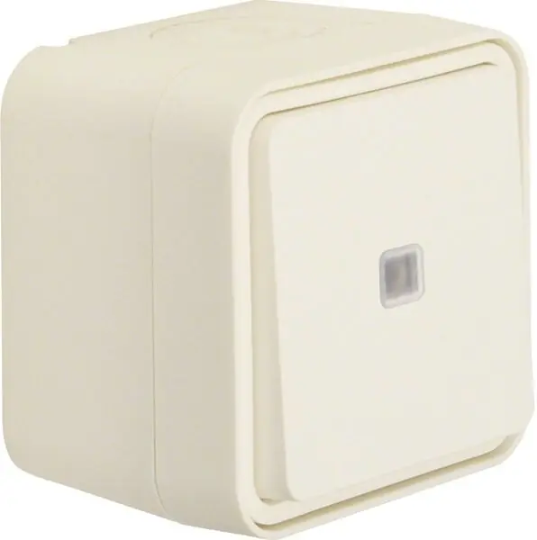 Berker 31763502 FR-Kontroll-Wechselschalter AP/WD W.1, mit roter Linse polarweiß Top-Seller
