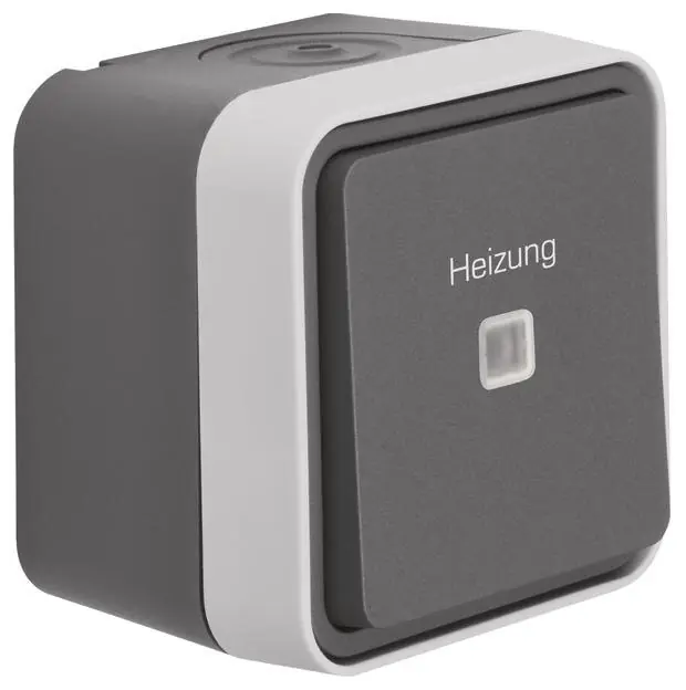 Berker 35663505 FR-Heizung Kontroll-Wechselschalter AP W1 grau Günstig
