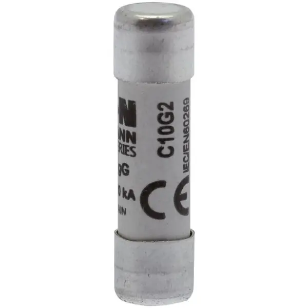 EATON - CYLINDRICAL FUSE 10 x 38 2A GG 500V Keramiksicherung MT 2A 500V AC 10x38mm Keramik Letzte Chance