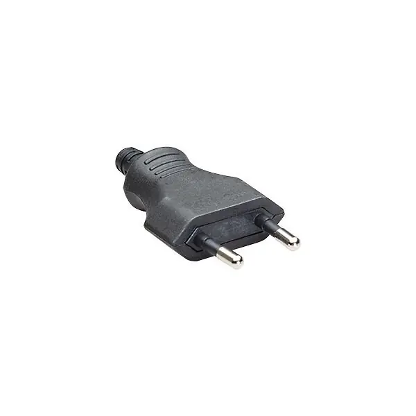 Neuheit Bachmann 900.010 Euro Flachstecker schwarz Schraubanschluss