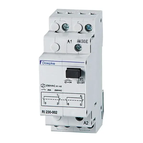 DOEPKE - RI 230-002 Installationsrelais 2TE mech REG 2W 230V/AC 20A Sichere Zahlung
