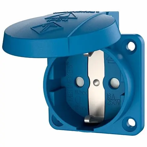 Jetzt Bestellen Mennekes Schuko-Anbau-Steckdose 16A,2p+E,230V,bl 11081