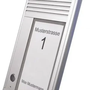 Agfeo DoorSpeak 1 1Klingel analoge TFE flaches Alu 22mm AP bel. Schild 6101573 Letzte Chance
