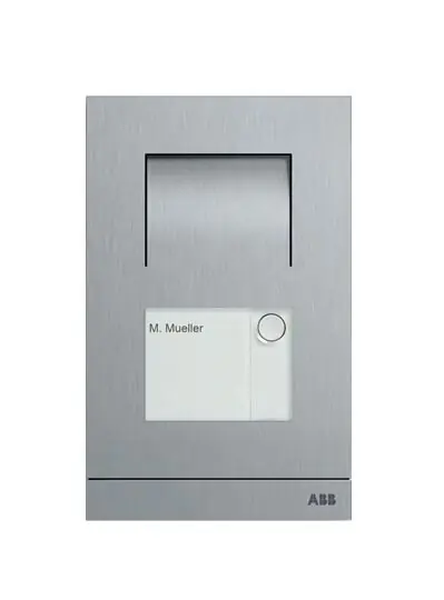 Neu BUSCH-JAEGER - A21051P3-A-03 Klingeltableau LAN Alu UP 3tast alu