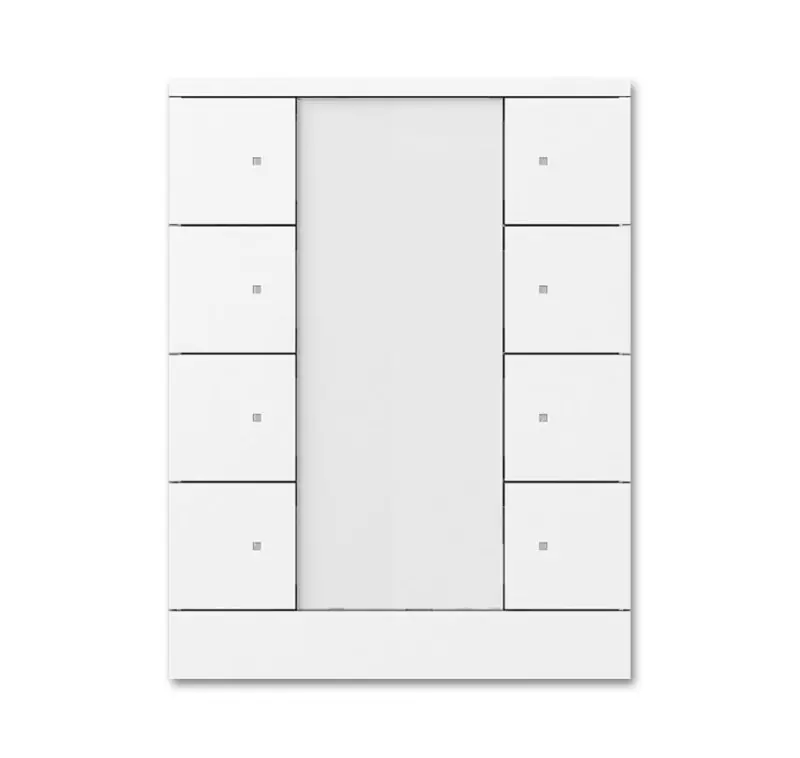 Sichere Zahlung BJ 6330/40 Bedienelement 8-fach studioweiß Busch-Instabus KNX