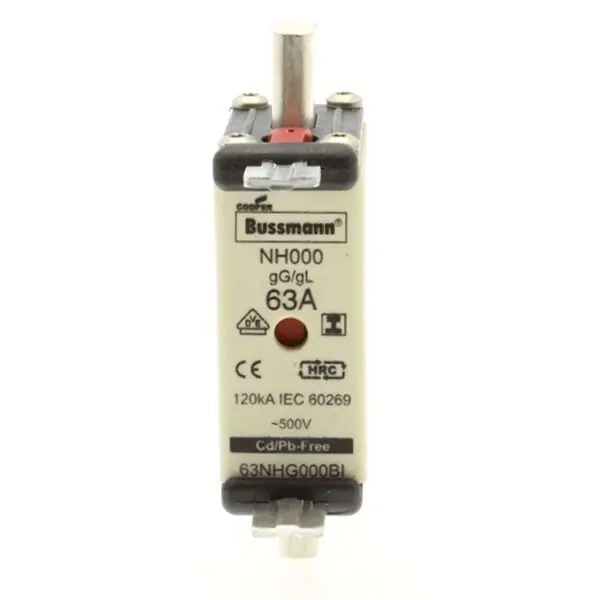 Geprüft EATON - NH FUSE 63A 500V SIZE 000 GG IMGL NH-Sicherungseinsatz 63A NH000 500VAC gL/gG IMGL