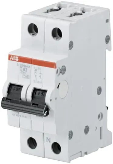 ABB - S201M-B25NA Leitungsschutzschalter UC B 25A 1+N 230V 2TE 50Hz Begrenztes Angebot