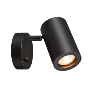 SLV - ENOLA B QPAR51 WL schwarz Wohnraumleuchte 50W HV sw IP20 GU10 Nur Heute