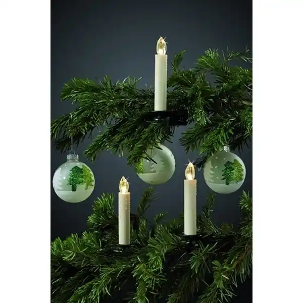 Solange Der Vorrat Reicht HELLUM 602647 LED-Christbaumkerze 5LP Erweiterungsset