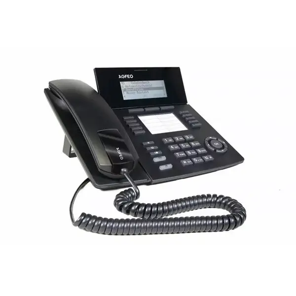 Neu Agfeo ST 53 IP SENSORfon Systemtelefon schwarz für Anlagen m.ASIP Protokoll