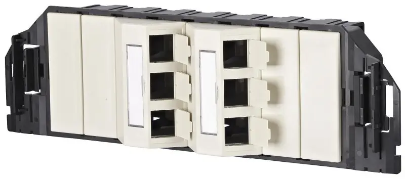 Begrenztes Angebot BTR 1309360601-E Daten-Anschlussdose E-DAT subway 6x8(8) GB3 ohne Module