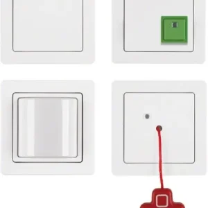 Berker 52006089 Notruf-Set komplett Berker polarweiß, samt 52006089 Begrenztes Angebot