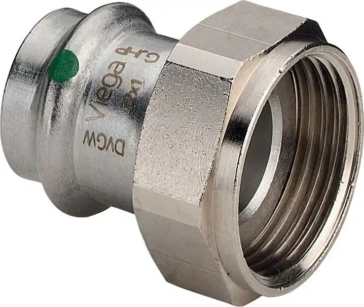 Verschraubung SANPRESS INOX 2363 437947 54x23/8, IG, flachd., a.nichtrost.Stahl Neu Im Sortiment