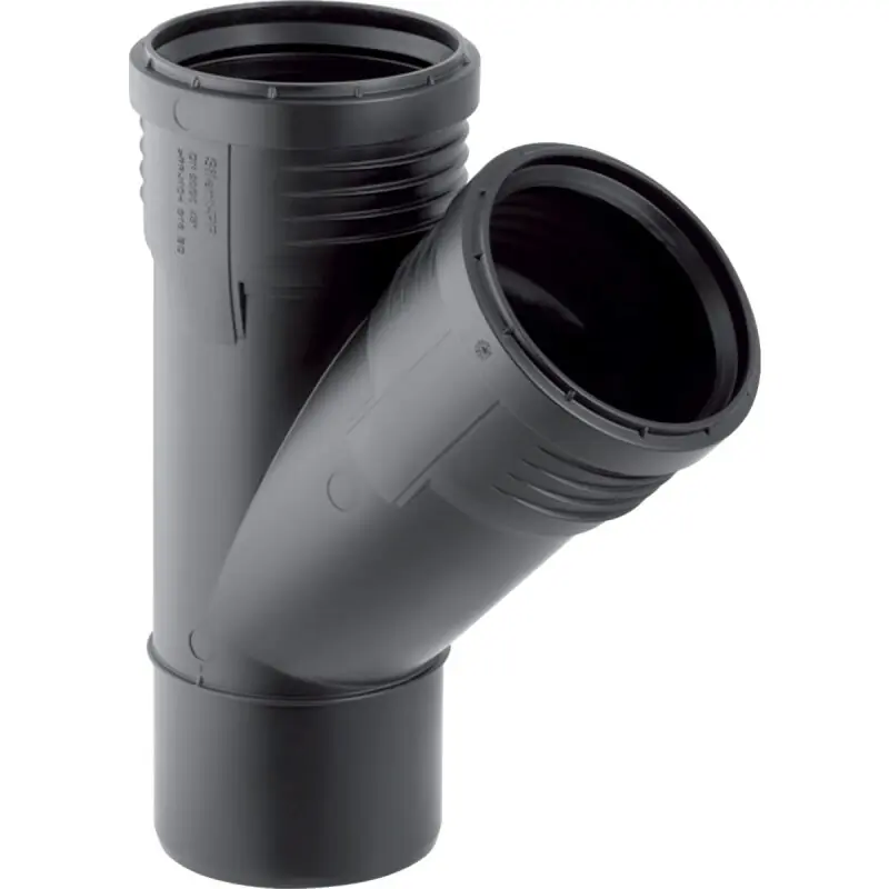 Neu Im Sortiment Geberit Abzweig DN 100/100 45 Grad Silent-PP d110/110 mit Muffen